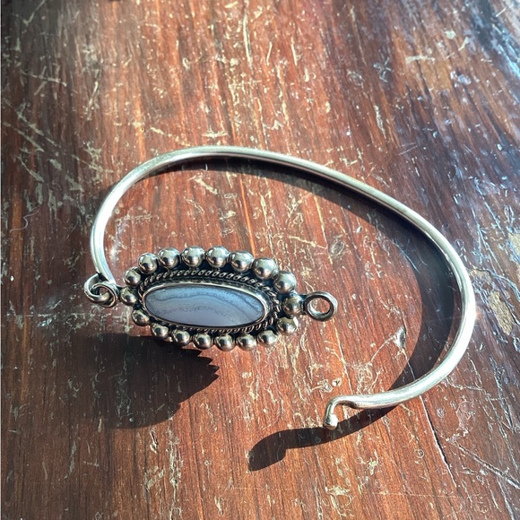 CII Mexico Sterling Blue Lace Agate Bracelet - Picture 4 of 4